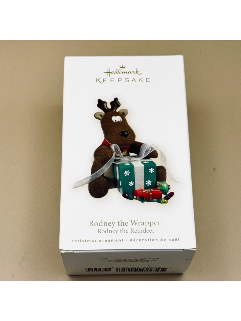 Hallmark Keepsake Rodney The Wrapper Reindeer Christmas Ornament 2009